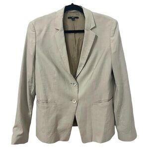 HUGO BOSS Wool Blend Cream Blazer Size 10